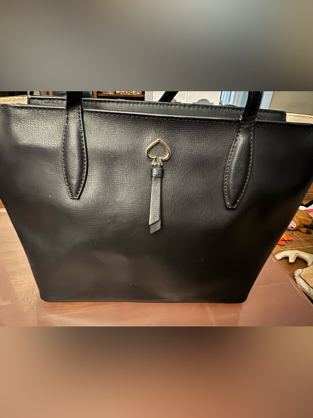 Kate Spade Black handbag Tote *SEE PICS! NOT perfect!